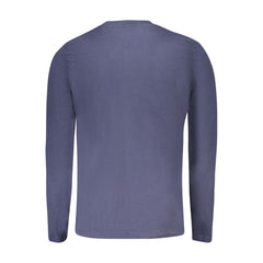 تي شيرت رجالي قطن أزرق