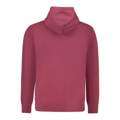 Red Cotton Men's Sweatshirt with Hood