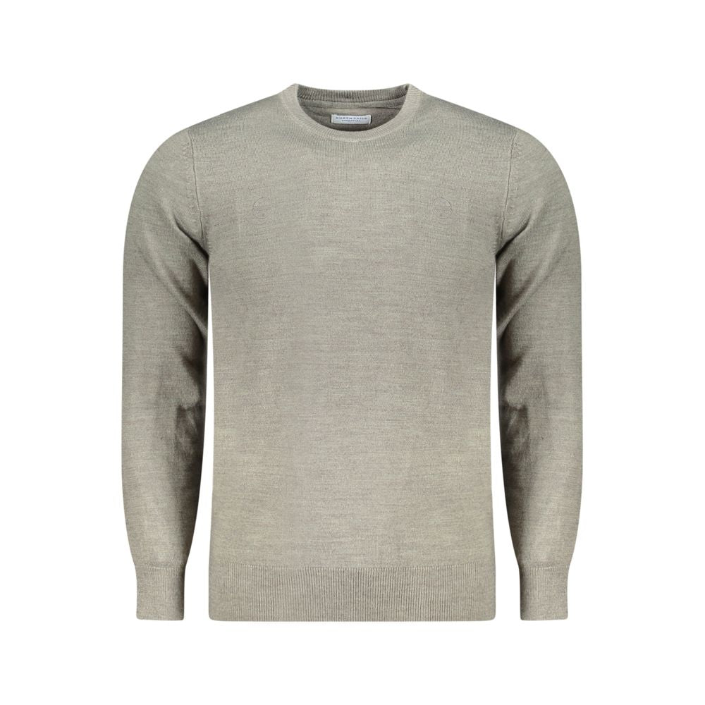 Gray Acrylic Men Sweater