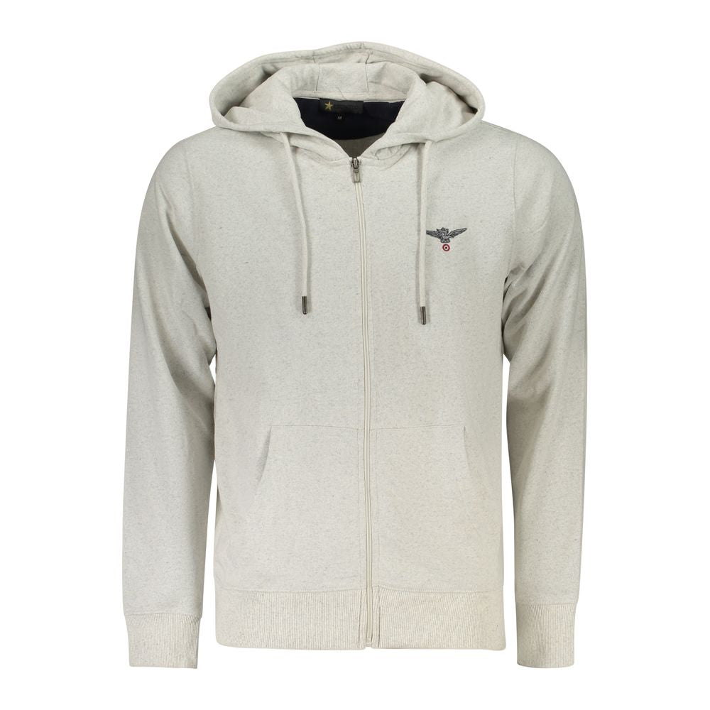 Grigio Cotton Men's Hooded Sweatshirt