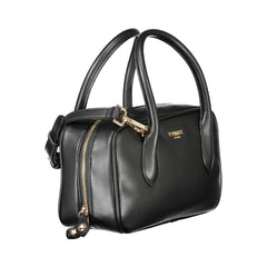 Black Polyurethane Women Handbag