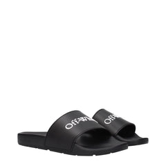 Black Cotton Slippers