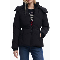 Black Polyester Women's Jacket