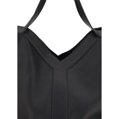 حقيبة كتف من جلد العجل الأسود Bos Taurus