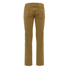 Yellow Cotton Skinny Pants