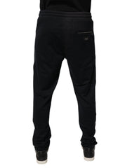 Black Cotton Men Jogger Sweatpants Pants