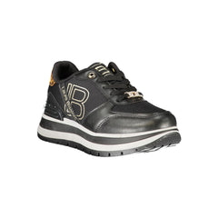 حذاء رياضي نسائي من البوليستر الأسود