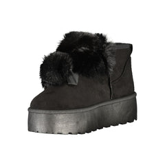 Nero Polyester Woman Ankle Boot