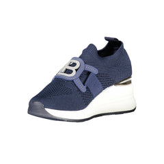 Blue Polyester Women Sneaker