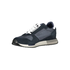 Blue Polyester Sneaker