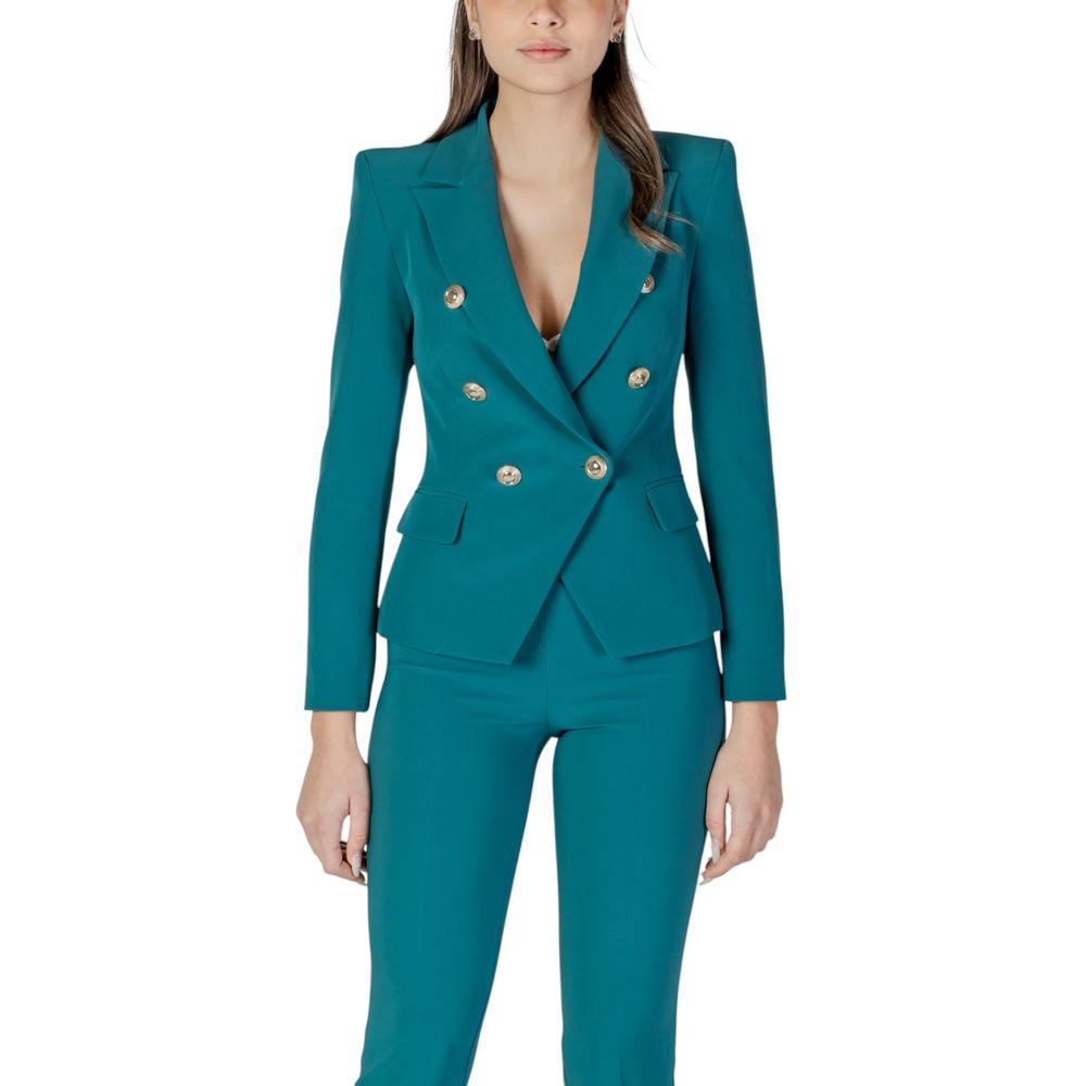 Green Polyester Blazer