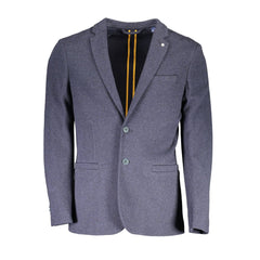 Blue Cotton Jackets &amp; Coat