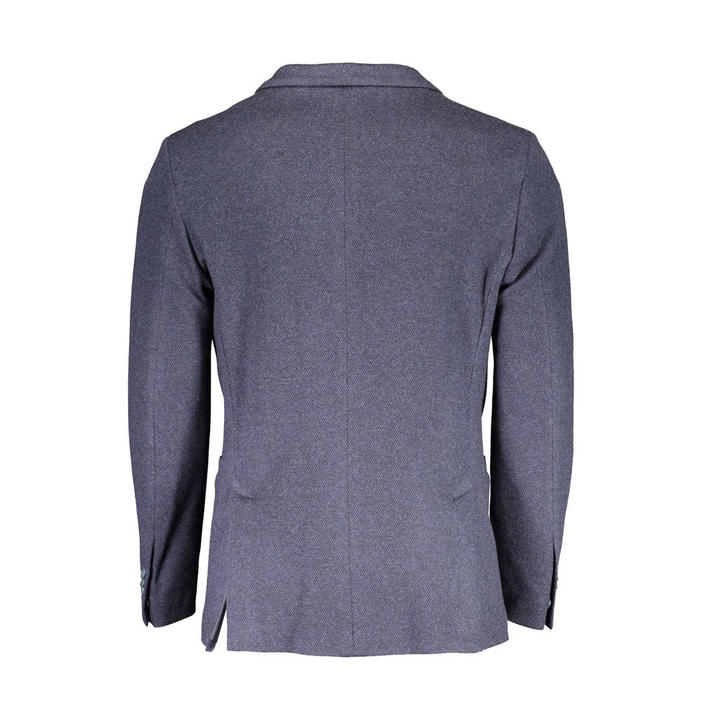 Blue Cotton Jackets &amp; Coat