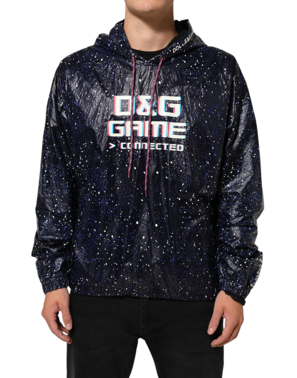 Blue D&amp;G Game Hooded Men's Sweatshirt Sweater