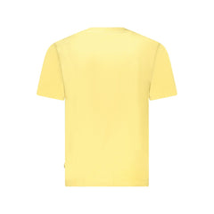 Yellow Cotton Men T-Shirt