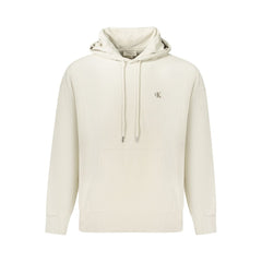 Beige Cotton Men Sweater