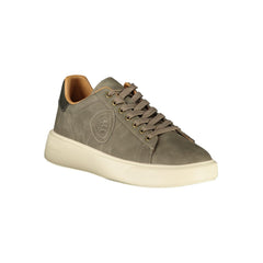 Grigio Polyurethane Men Sneaker