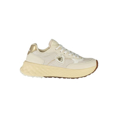 Beige Leather Women Sneaker