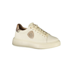 Beige Leather Women Sneaker