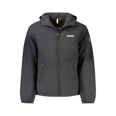 Black Polyamide Men Jacket