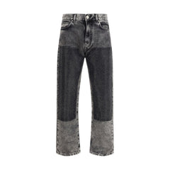 Gray Cotton Jeans Denim