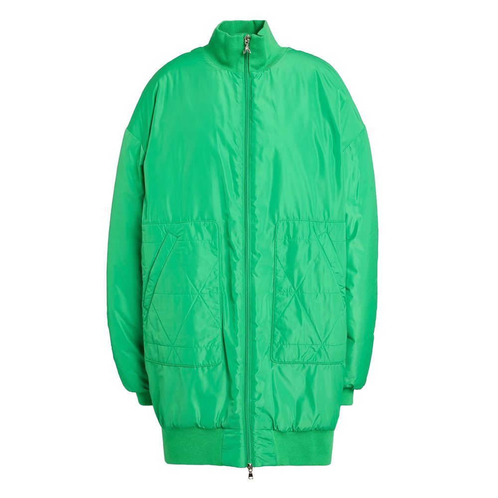 Green Polyester Jackets &amp; Coat