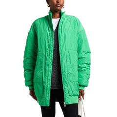 Green Polyester Jackets &amp; Coat