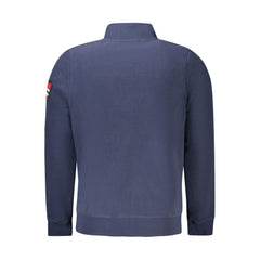 Blu Polyester Mens Sweatshirt