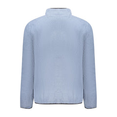 Blue Polyester Men Sweatshirt