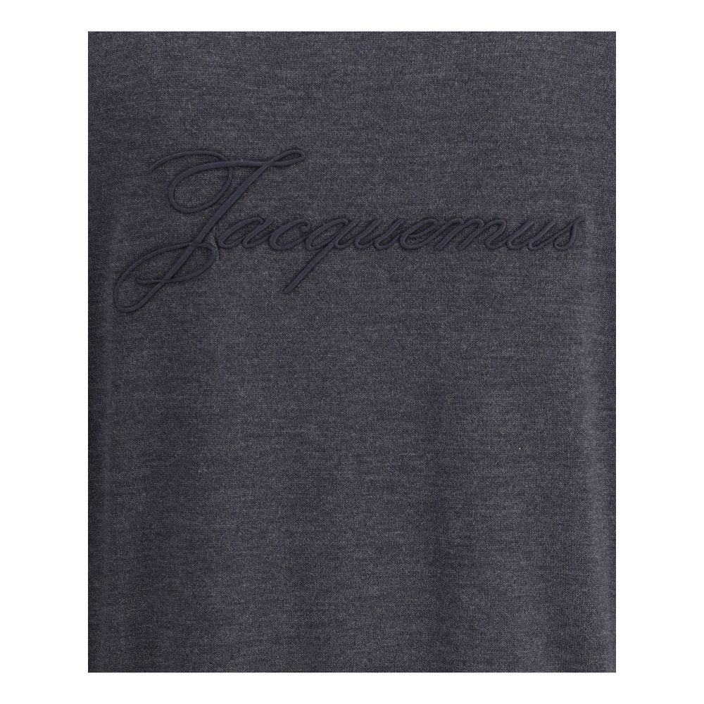 Crew-neck sweater in merino wool
