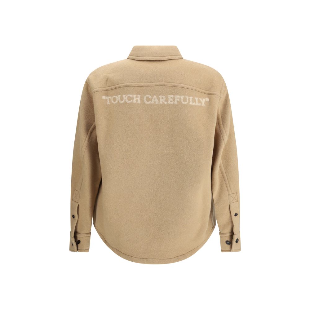 Beige Cashmere Dress Shirt
