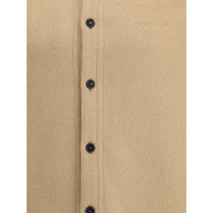 Beige Cashmere Dress Shirt