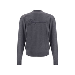 Gray Merino Wool Cardigan
