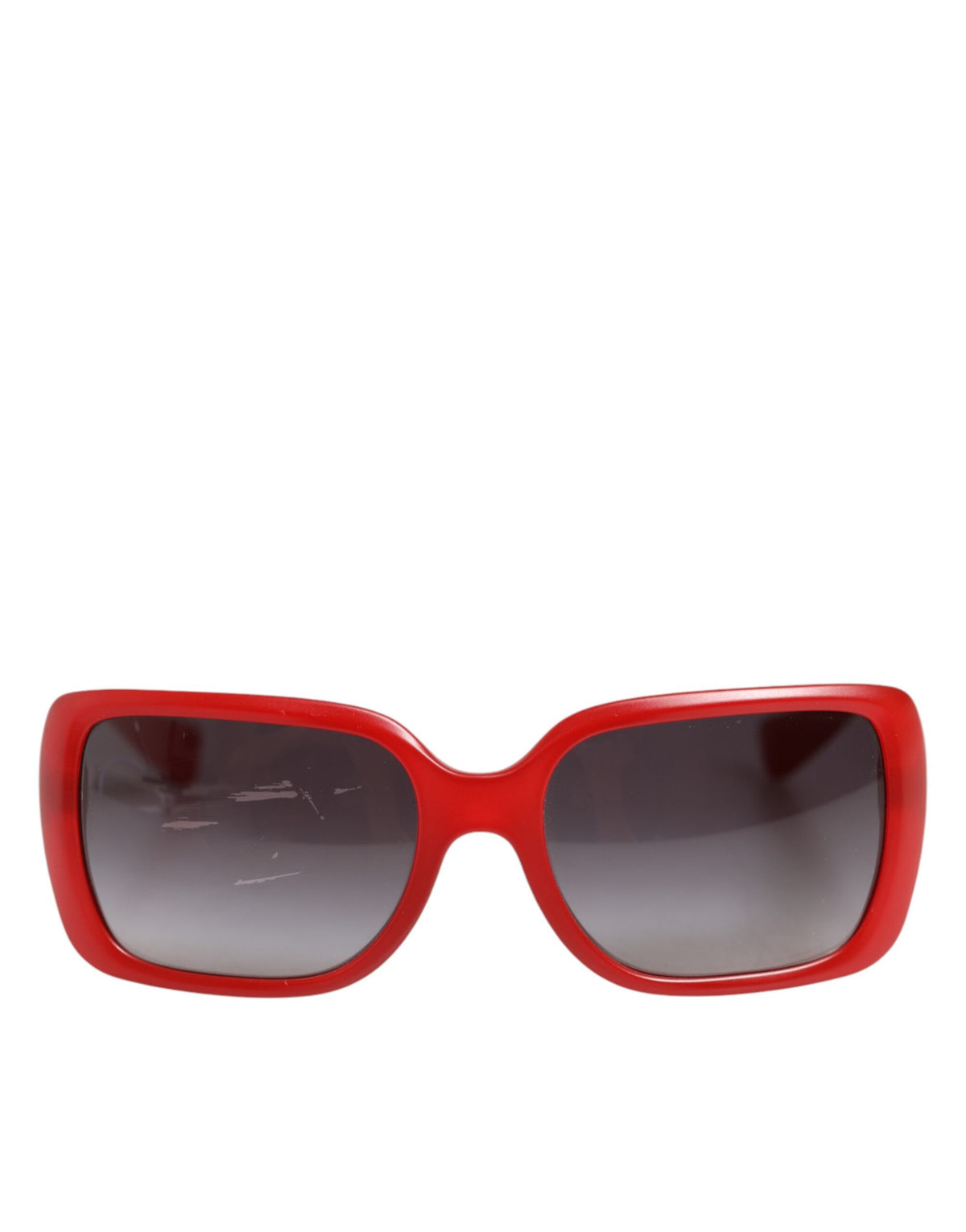 DG6093 Red Rectangular Gray Graduated Lenses Sunglasses