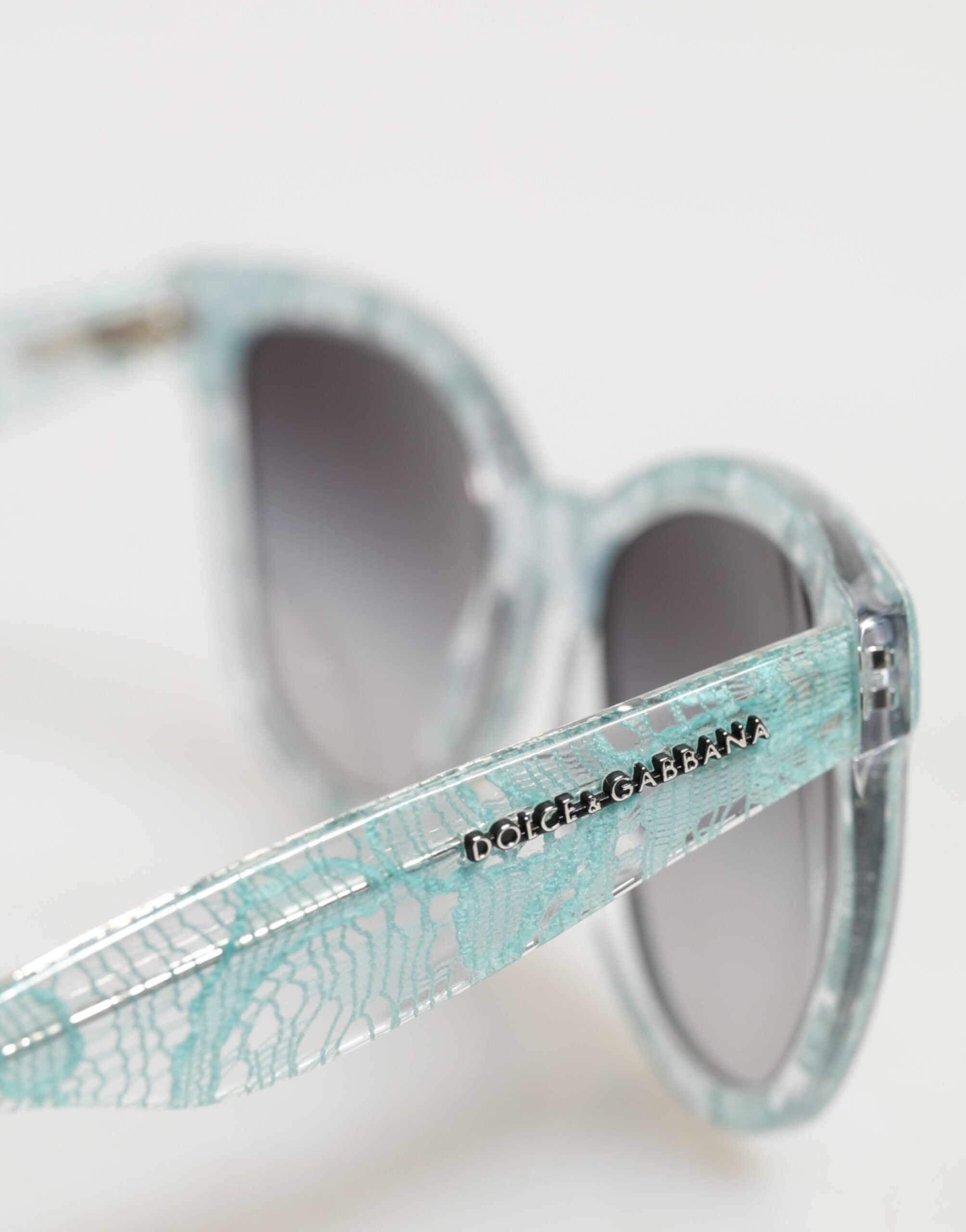 DG4190 Blue Lace Acetate Rectangle Shades Sunglasses