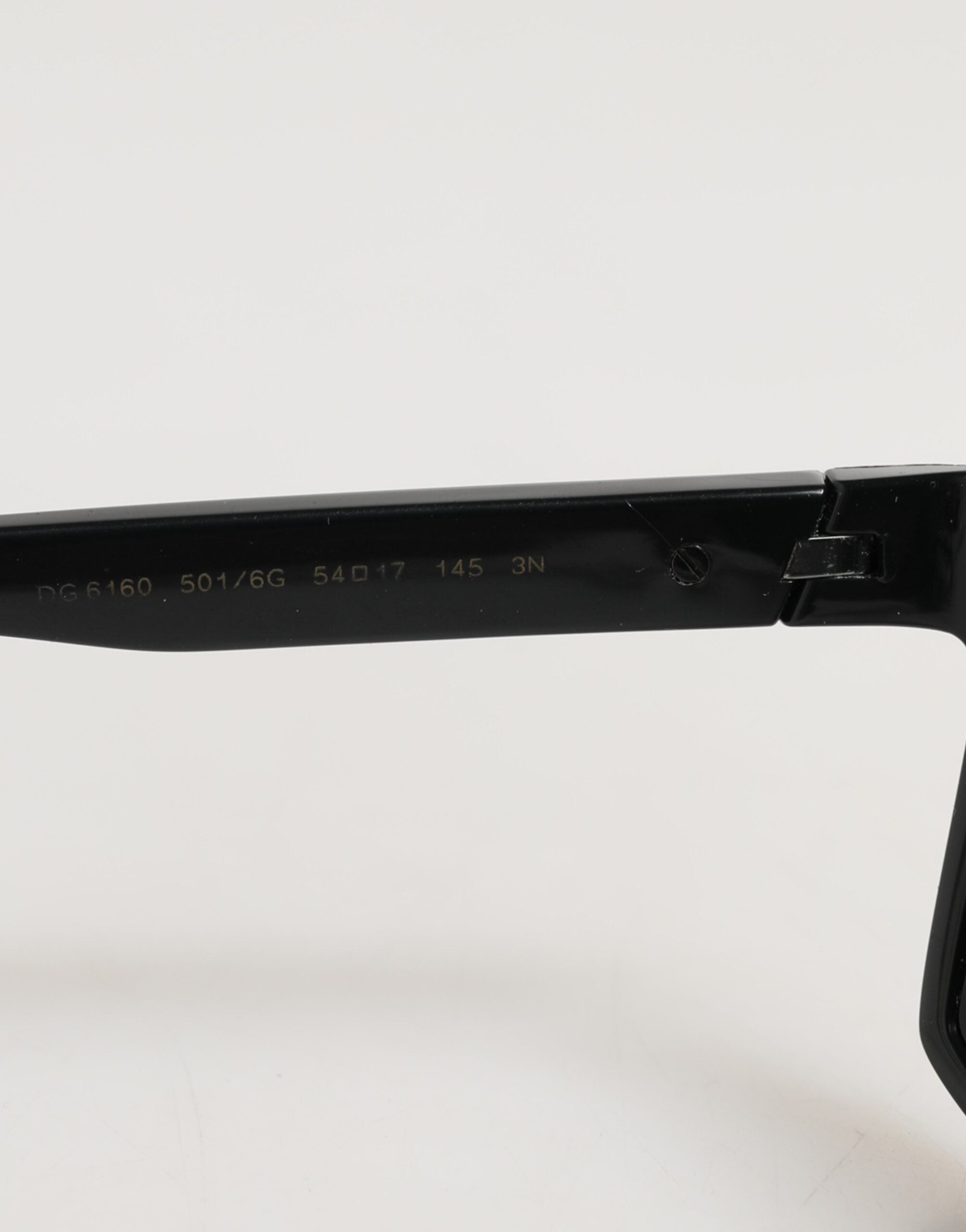 DG6160 Square Black Polyamide Sport Logo Sunglasses