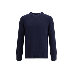 Blue Merino Wool Sweatshirt