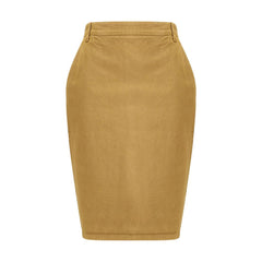 Beige Denim Skirt