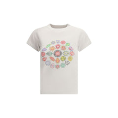 تي شيرت قطن أبيض