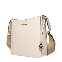 Beige Leather Shoulder Bag
