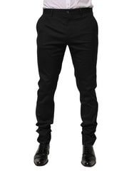Black Cotton Formal Dress Men Trouser Pants