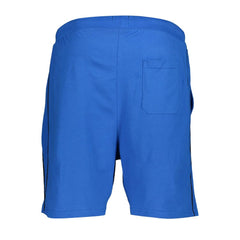Blue Cotton Men's Sweatpant Shorts