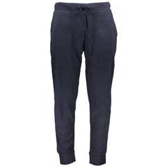 Blue Polyester Men's Sweatpant