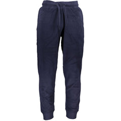 Blue Polyester Men's Sweatpant