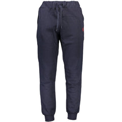 Blue Polyester Men's Track Pant