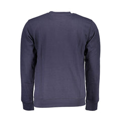 Blue Cotton Men Sweatshirt