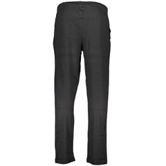 Black Cotton Men's Trouser