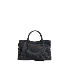 Black Calf Leather Bos Taurus Shoulder Bag