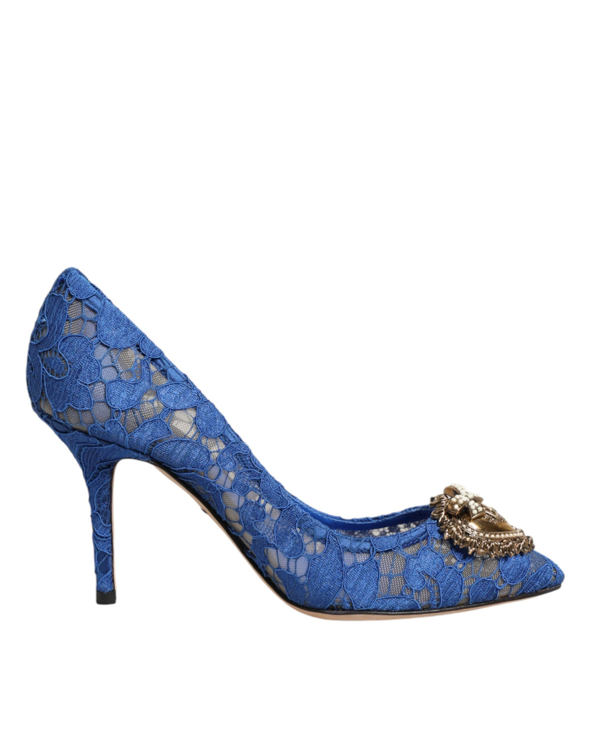 Blue Taormina Lace DEVOTION Pumps Shoes\