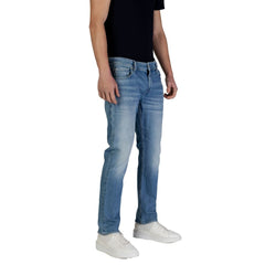 Blue Cotton Skinny Jeans